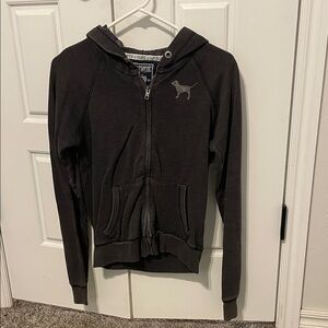 Victoria's Secret Black Hoodie Jacket